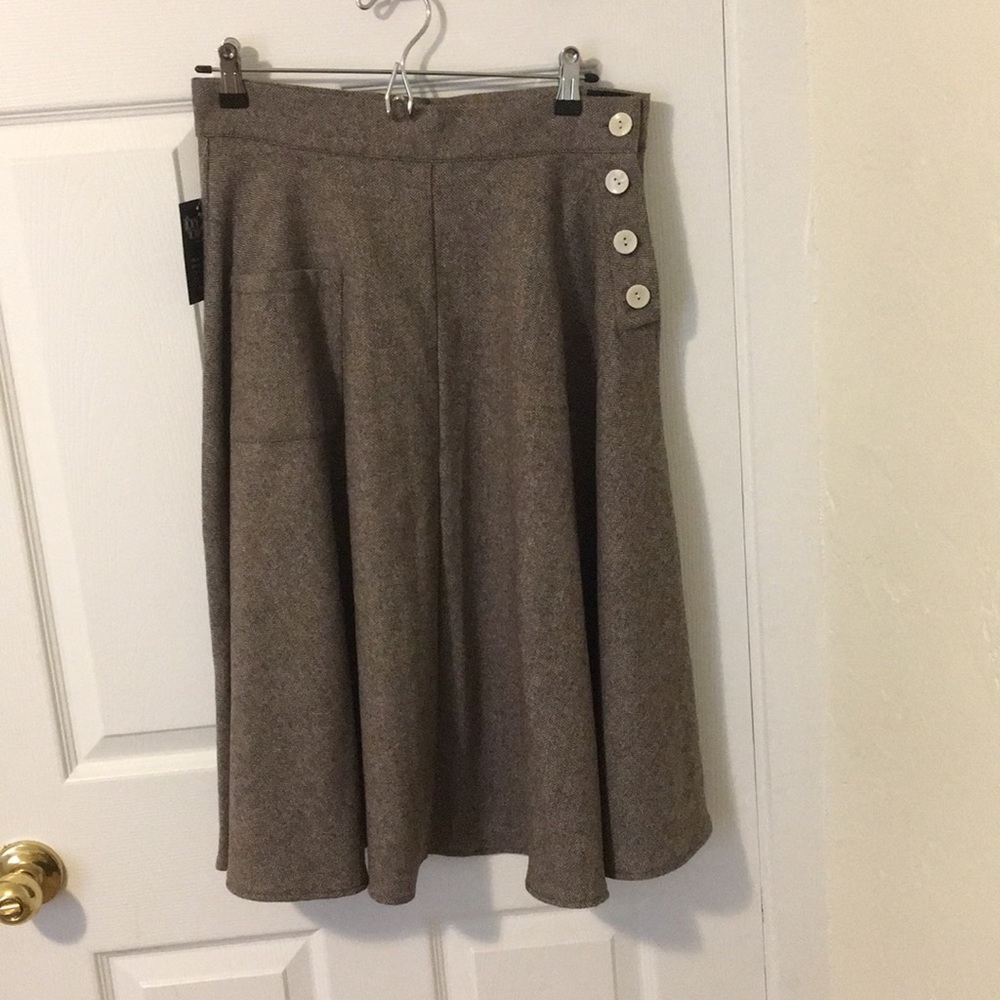 House of Foxy Brown Houndstooth Skirt